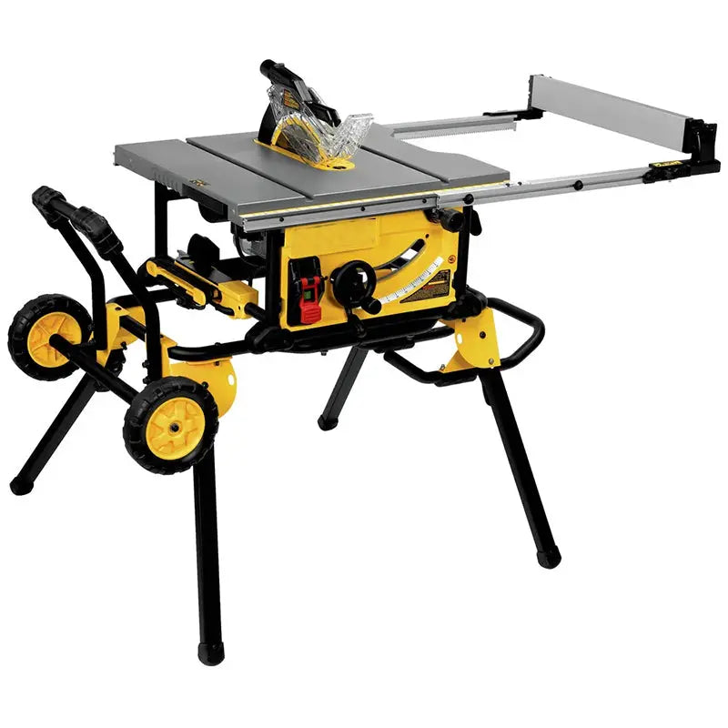 DEWALT DWE7491RS Jobsite Table Saw  10-Inch, 15-Amp, Compact SitePro Model with Rolling Stand