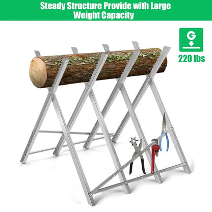 Portable Folding Sawhorse  Lightweight, Sturdy Support Stand for DIY Projects & On-Site Work