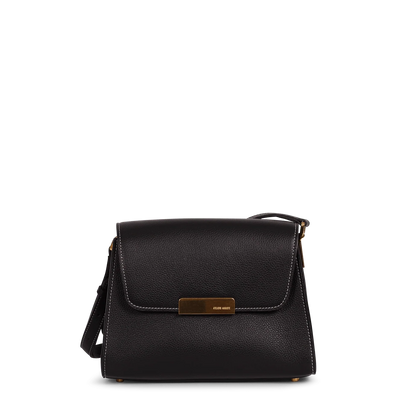 Mini Amelot  - Cuir Grainé Noir
