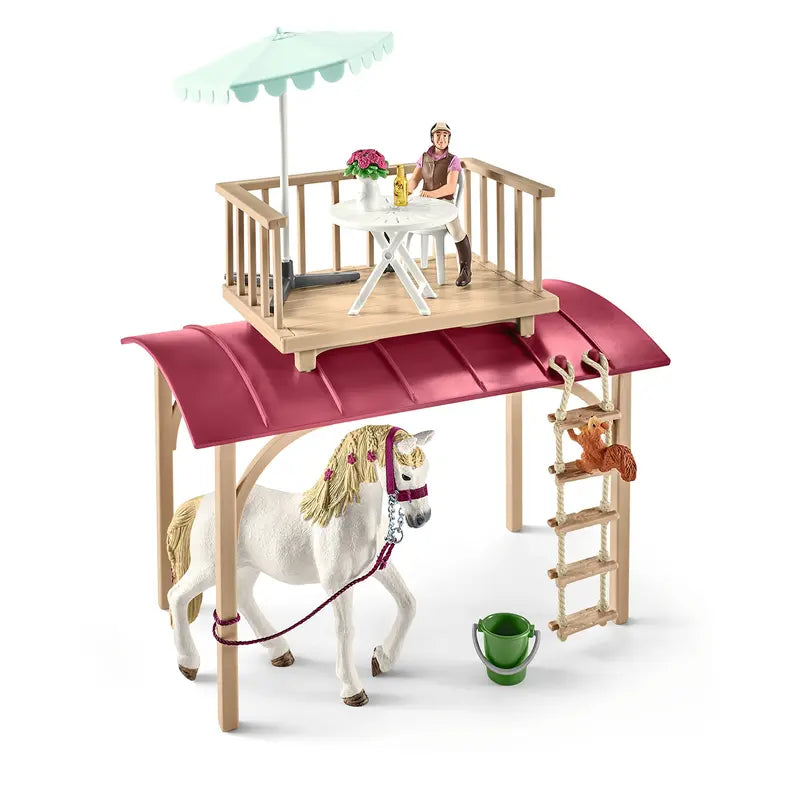 Schleich Horse Club Camper Playset, 43-Piece Realistic Horse Toys for Kids Aged 5-12
