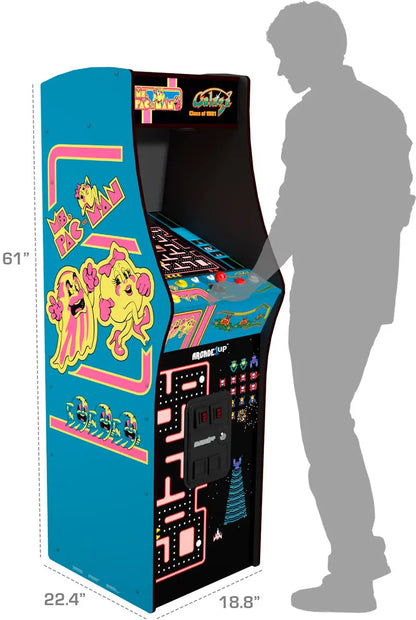 Arcade1Up Class of ’81 Deluxe Retro Arcade Cabinet  Blue-Themed Standalone Gaming Console with Classic Titles
