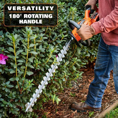 RIDGID 18V Brushless 22¡å Hedge Trimmer Kit with 2.0 Ah Battery &amp; Charger