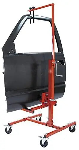 Heavy-Duty Adjustable Car Door Installer & Remover Jack with Tilt Function and Locking Caster Wheels