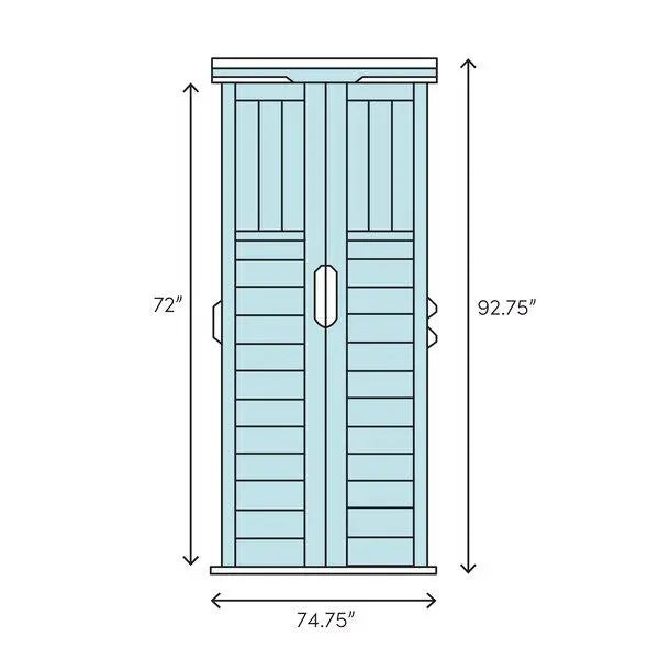 Resin Storage Shed  6.25 ft Wide x 5.5 ft Deep with Reinforced Frame