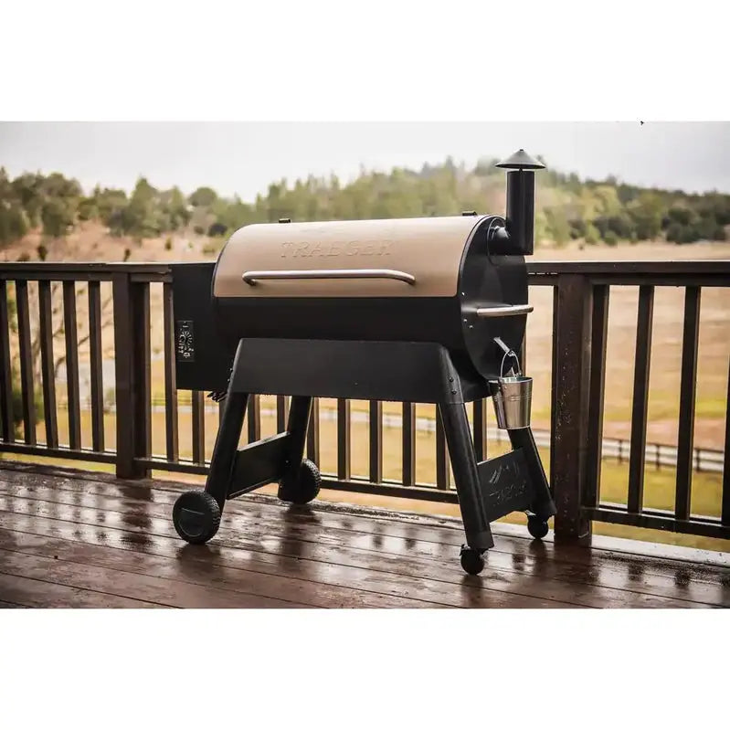 Pro Series 34-Inch Bronze Pellet Grill Featuring Extended Cooking Capacity