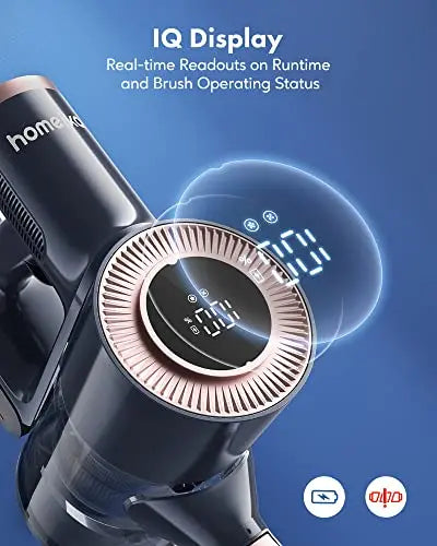 Homeika Cordless Vacuum Cleaner  20KPa Suction with Real-Time LED Display