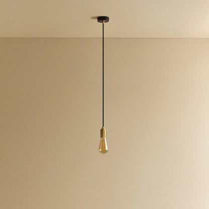 Squirrel Cage Pendant Light in Brass