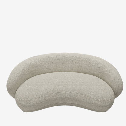 Canap  3-4 places en tissu bouclette beige Bianca