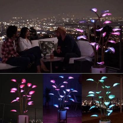 Luminous Bloom Smart LED Planter with Ambient Light Effects