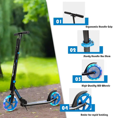 Lightweight Folding Kick Scooter Designed for Kids and Teens  Easy to Carry & Store