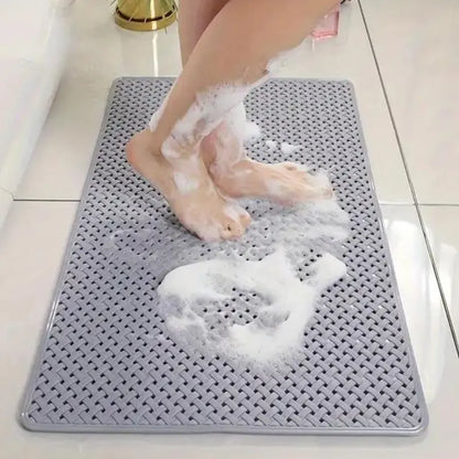 Non-Slip Bathroom Shower Mat with Reinforced Suction Cups