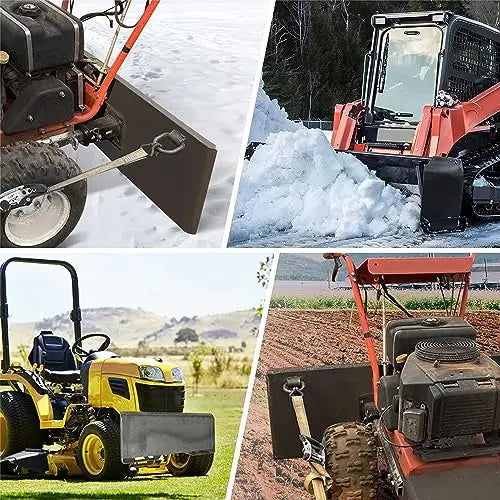 1/2  Skid Steer Mount Plate Quick Tach Attachment Loader Plate Compatible with Bobcat Kubota
