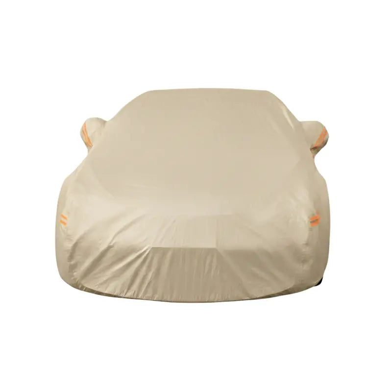 10-Layer Reflective All-Weather Car Cover with Secure Straps and Water Resistance