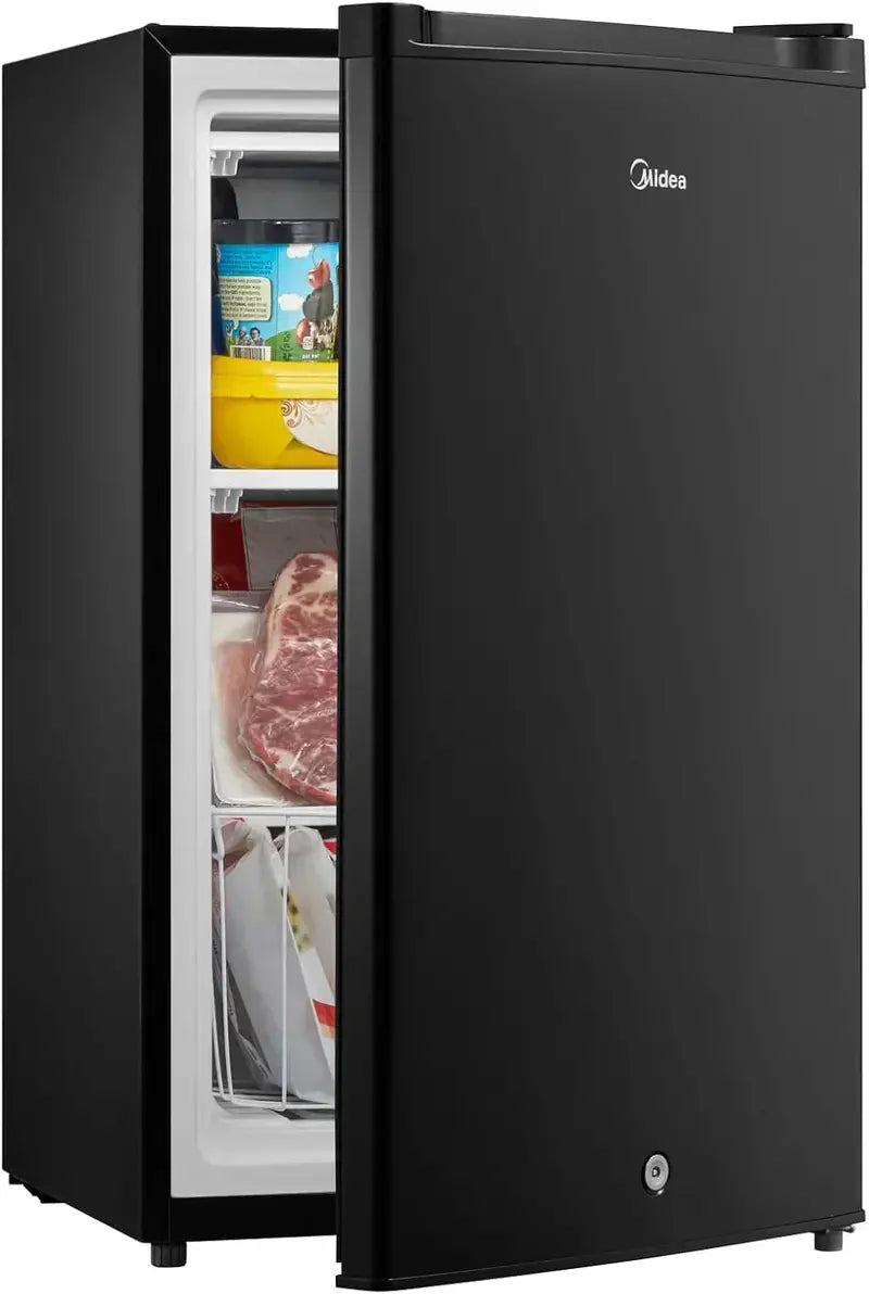 Compact Upright Freezer — 3.0 Cu Ft Black Energy-Efficient Model for Small Kitchens or Dorms