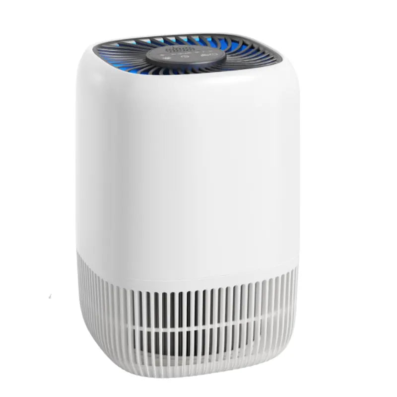 Compact Air Purifier with 360-Degree Air Intake, Touch Controls, and Quiet AC Operation