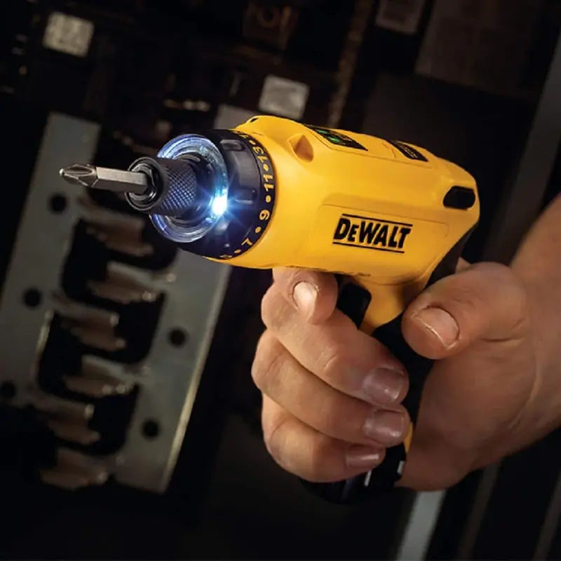 DEWALT 8V MAX Gyroscopic Cordless Screwdriver  Adjustable Grip Kit with 2 Batteries & Charger