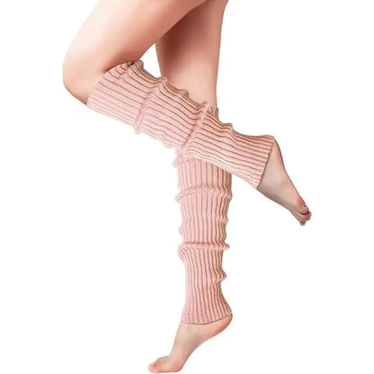 Retro Knit Leg Warmers  Women¡¯s 80s-Inspired Dance &amp; Yoga Accessory
