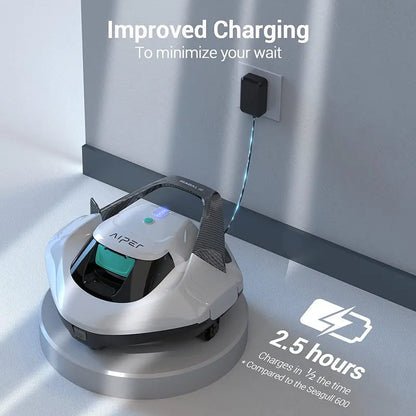 Dual-Motor Cordless Robotic Pool Vacuum Cleaner