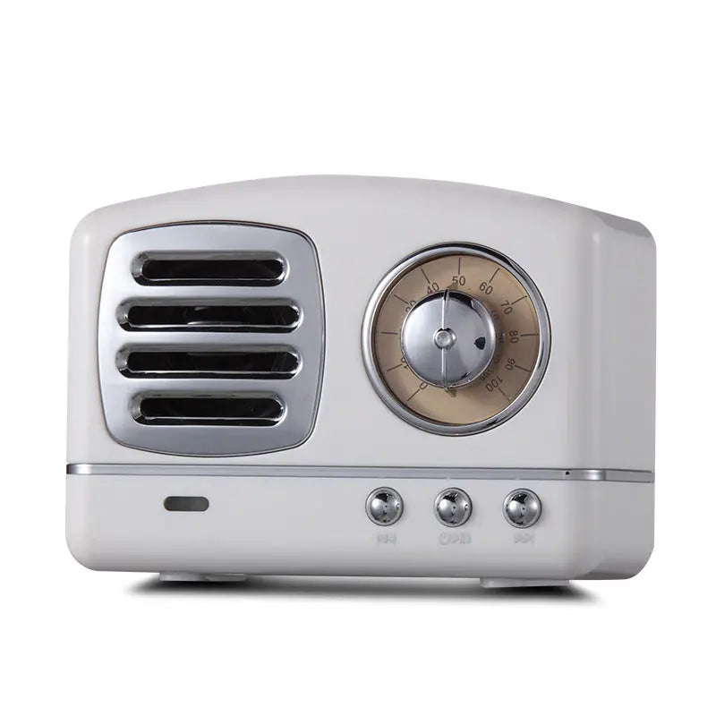 Retro Bluetooth Speaker, 3W, 2-3 Hr Playtime, Bluetooth 4.1, 10m Range, Compact Design