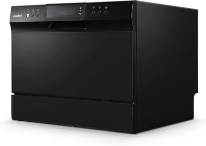Energy Star Countertop Dishwasher  Portable Mini Dishwasher with 6-Place Settings & 8 Wash Programs for Small Spaces