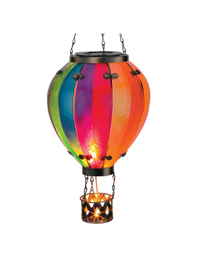 Regal Art Hot Air Balloon Light  Outdoor Solar LED Lighted Lantern, H