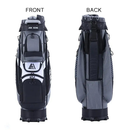 Ask Echo T-Lock Golf Cart Bag  Weather-Resistant Carryall with Rain Cover and Ergonomic Handles