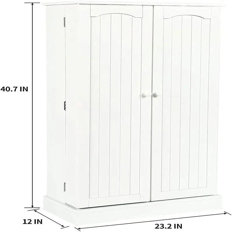 Homefort 41  Kitchen Pantry, Farmhouse Pantry Cabinet, Storage Cabinet
