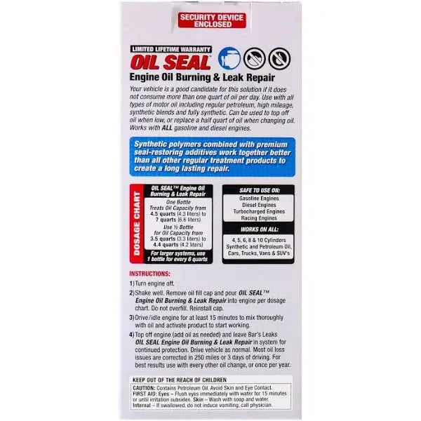 Bar’s Leaks OS-1 Oil Seal & Leak Repair for Engine  16.9 oz.