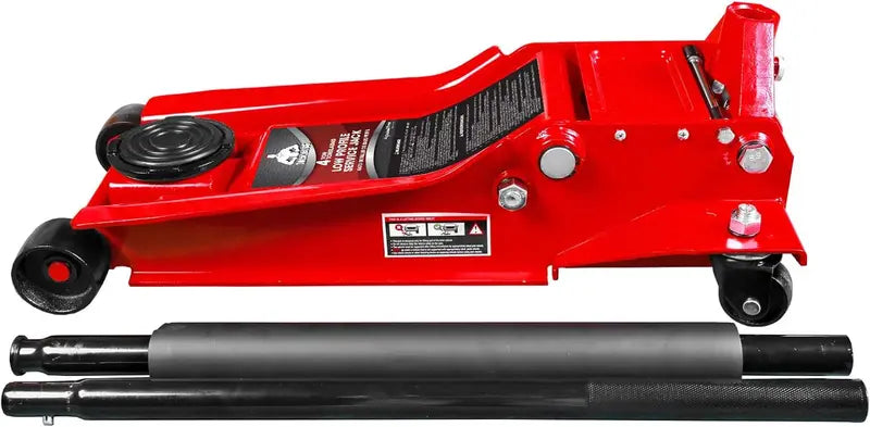 Low-Profile 3-Ton Racing Floor Jack  Dual-Piston Lift, Aluminum-Steel Build, 3.94″18.31″ Range