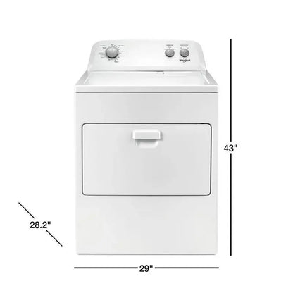 Whirlpool 7.0 Cu. Ft. Electric Dryer  AutoDry™ & Wrinkle Shield™ Features, White Finish (2025 Model)