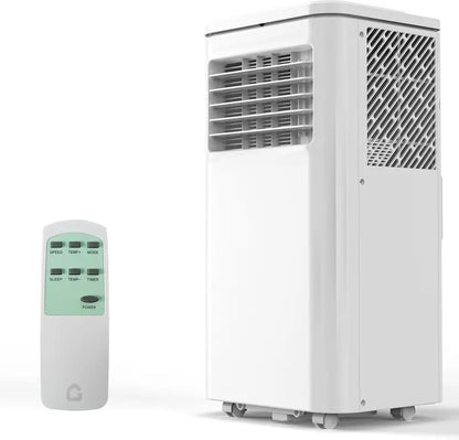 8,000 BTU Quiet Portable Air Conditioner  3-in-1 Cooling, Dehumidifying & Fan for Bedrooms and Offices up to 350 Sq. Ft.