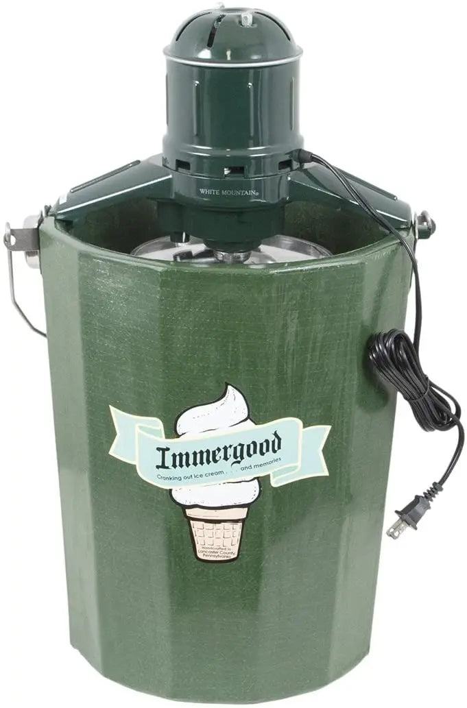 6-Quart Electric Old-Fashioned Ice Cream Maker  Motorized Churn for Homemade Frozen Treats