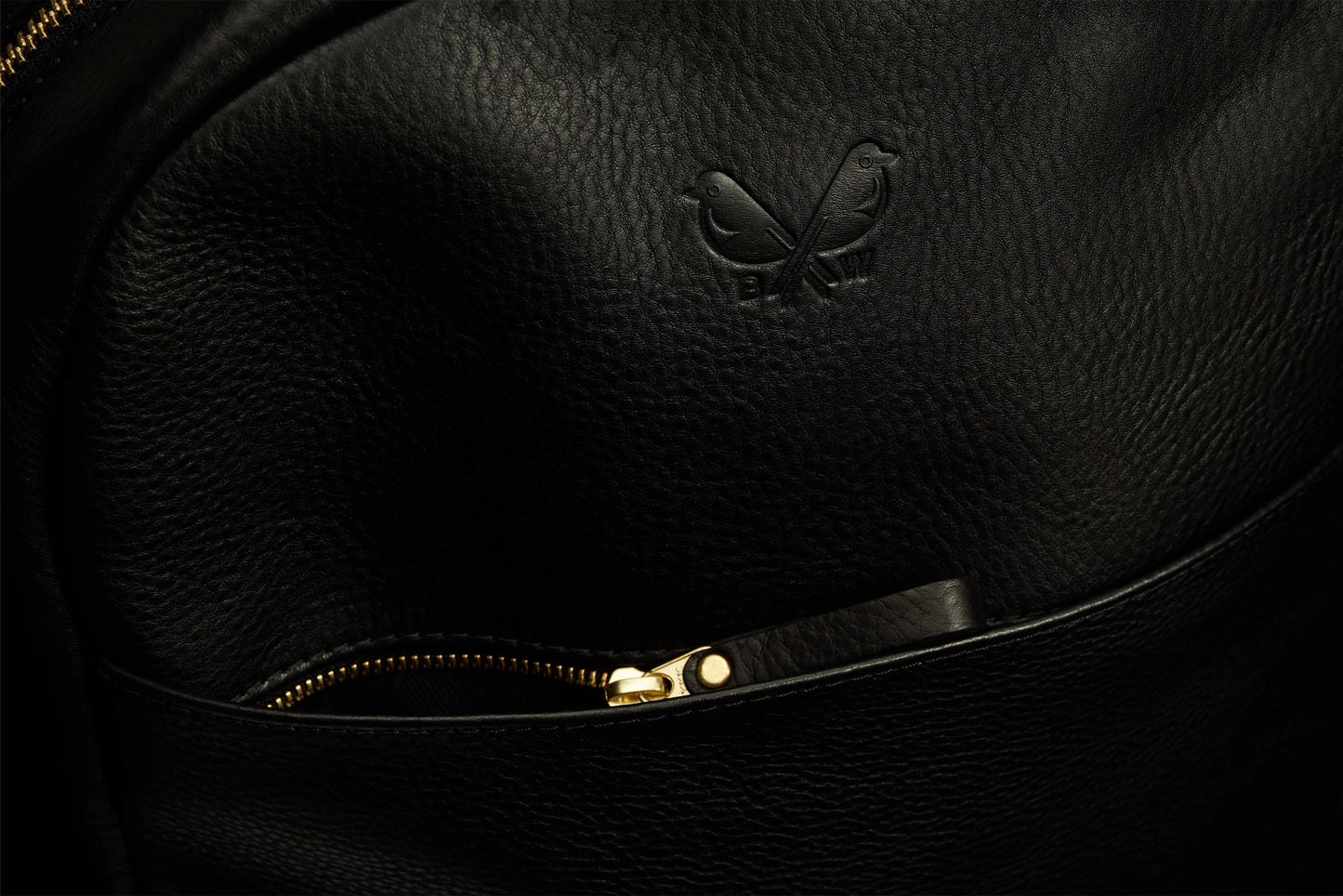 Leather Backpack - Black