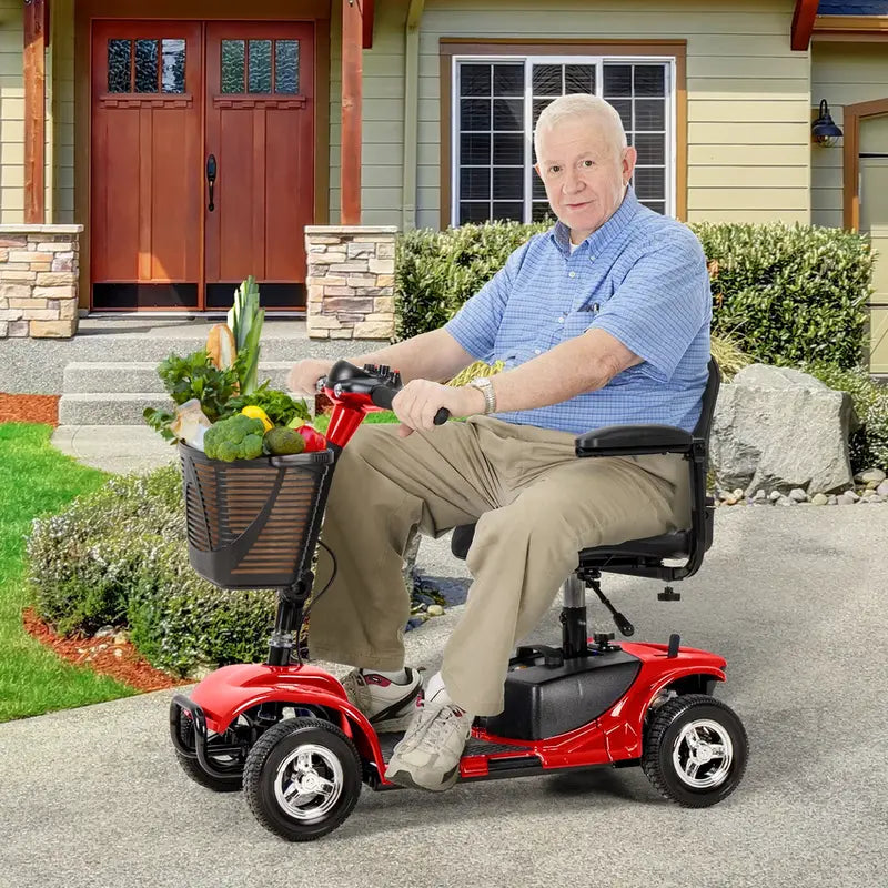 2025 UltraLite A898 Portable 4-Wheel Mobility Scooter  Lightweight Design, 14-Mile Range