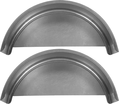 HECASA 16-Gauge Steel Trailer Fenders for 14-16″ Wheels, 32″x9″x15″, 2-Pack with Backs