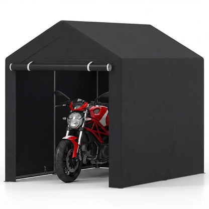 Heavy-Duty Portable Storage Shed  Waterproof Outdoor Carport & Garage Tent for Vehicles or Gear