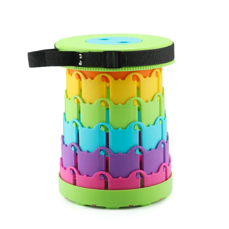 Compact Folding Stool with Enhanced Retractable Design