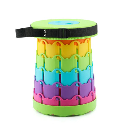 Compact Folding Stool with Enhanced Retractable Design