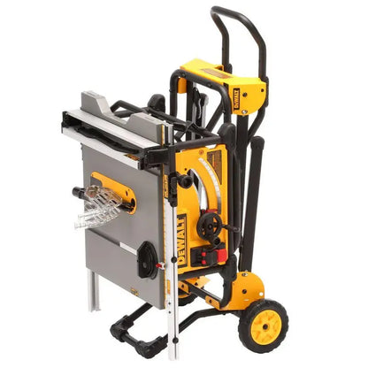DEWALT DWE7491RS 10-Inch Jobsite Table Saw  Corded 15-Amp Saw with Rolling Stand and Precision Fence System