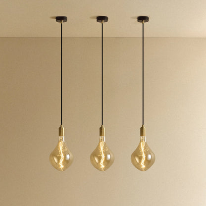 Voronoi II Pendant Light in Brass - Set of 3