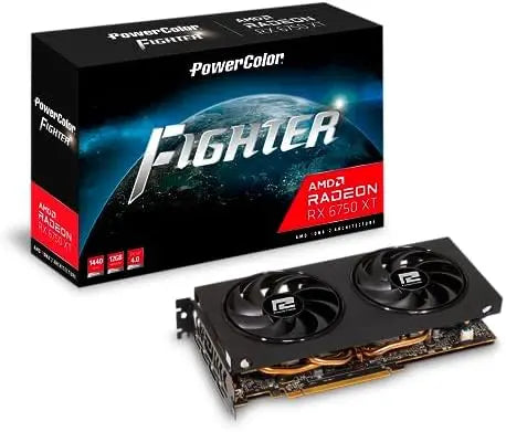 PowerColor AMD Radeon RX 6750 XT 12GB GDDR6 Graphics Card  Fighter Series