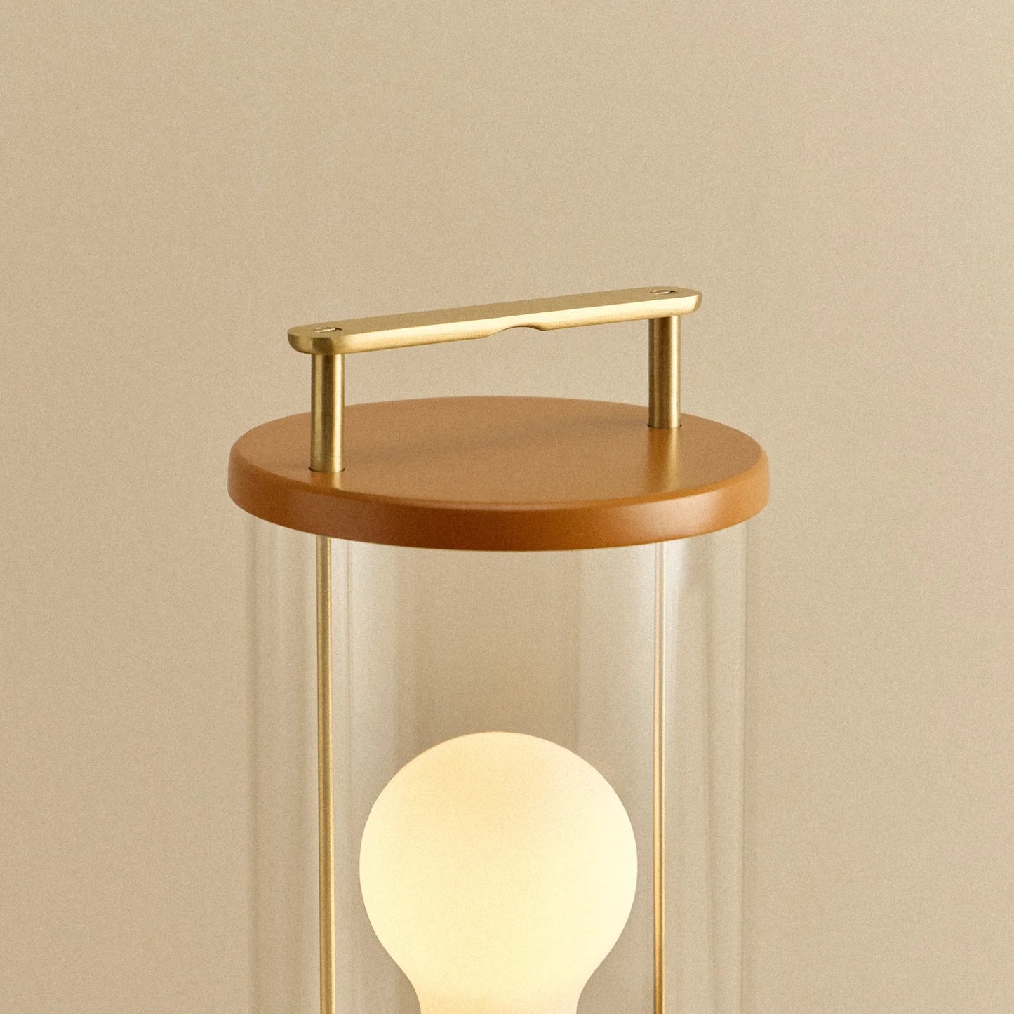 The Muse 2.0 Portable Lamp in Claycourt Orange