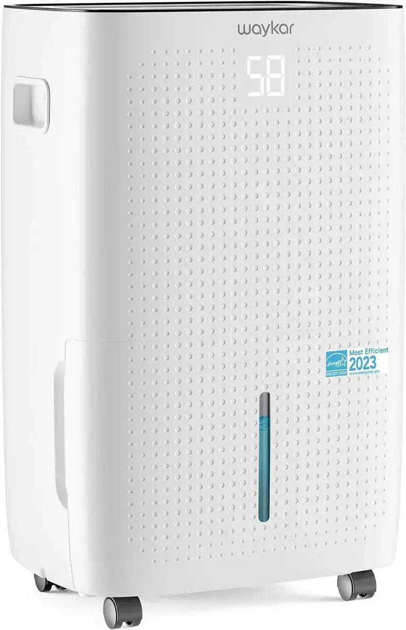 Waykar 2000 Sq Ft Home Dehumidifier Featuring Auto/Manual Drain Options
