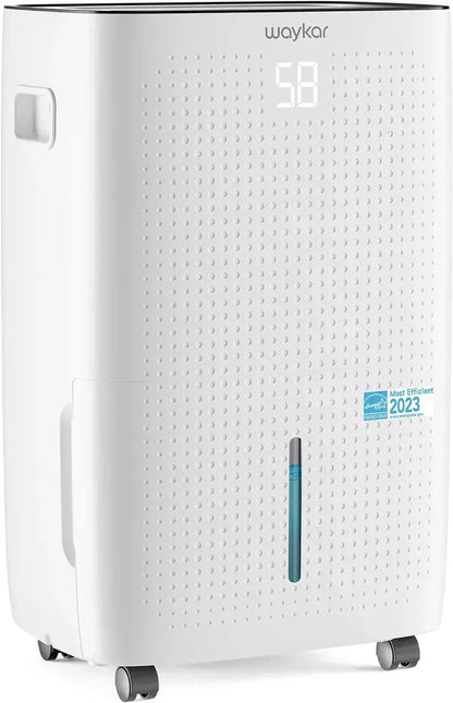 Waykar 2000 Sq Ft Home Dehumidifier Featuring Auto/Manual Drain Options