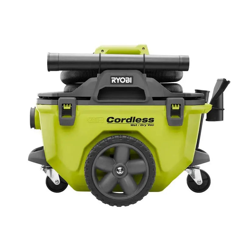 RYOBI ONE+ 18V Cordless 6-Gallon Wet/Dry Vacuum Kit  Includes 4.0 Ah Battery, Charger & Accessories (P770KN)