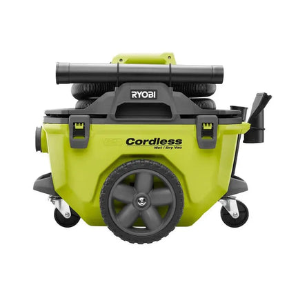 RYOBI ONE+ 18V Cordless 6-Gallon Wet/Dry Vacuum Kit  Includes 4.0 Ah Battery, Charger & Accessories (P770KN)