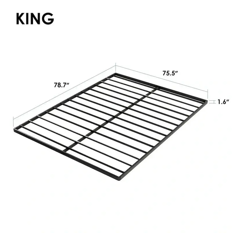 Crown Comfort 1.6-Inch Metal Bunkie Board for Bed Slat Replacement