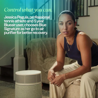 Blueair Blue Signature SP3i for Medium Rooms: Compact Tabletop Air Purifier, HEPASilent Filtration, WiFi Auto Mode & AHAM Verification (498 sq. ft)