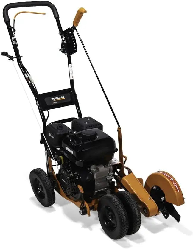 Professional Edger with 163cc Engine  6-Depth Settings, Bevel Cutting & 4-Wheel Maneuverability