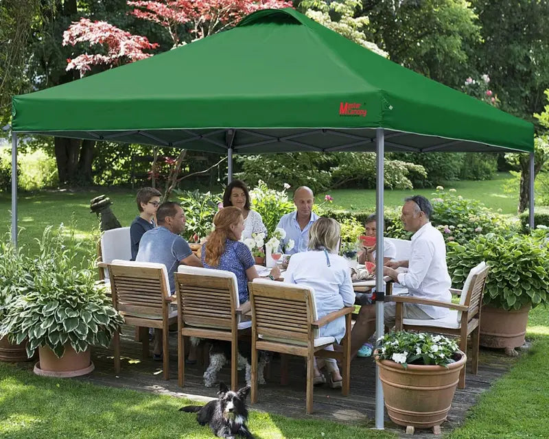 10×10 Black Pop-Up Canopy Tent  Durable Instant Shelter with Roller Bag for Transport